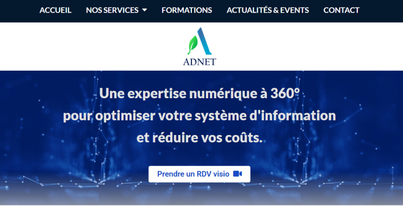 Entreprise de solutions numériques et cybersécurité à Jassans-Riottier Groupe ADNET